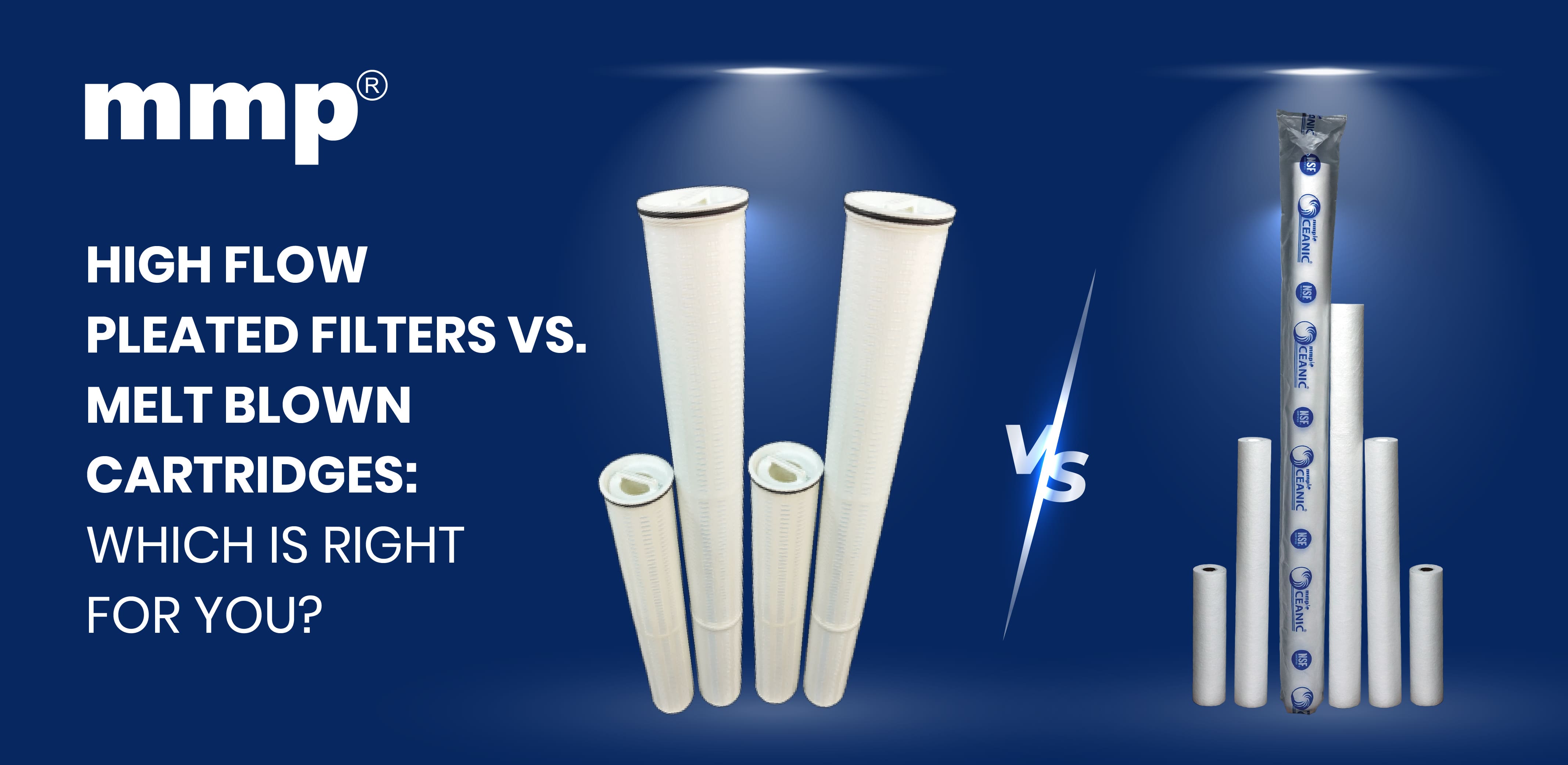 High Flow Pleated Filters vs. Melt Blown Cartridge